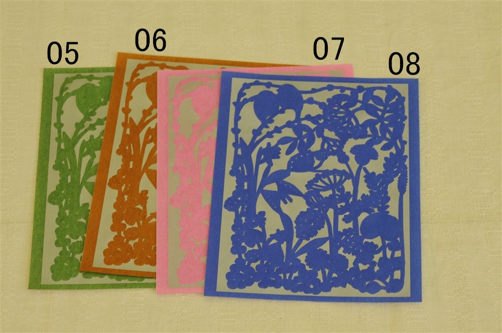 倉敷意匠 切り絵シール (road side から)ロイヤルブルー